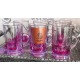 Dimlaj Purple Glass Cup Set