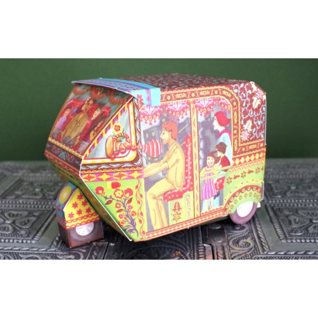 Printed Paper DIY Rickshaw Box